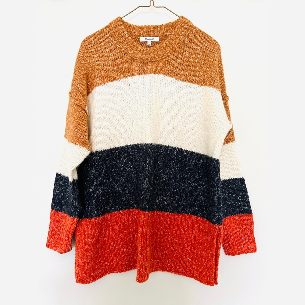 Madewell Striped Baxter Sweater Tunic. Worn Once, like NEW! XXS